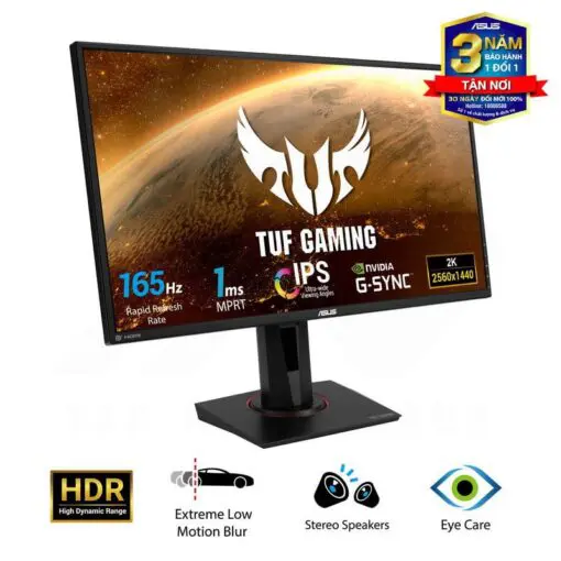 ASUS TUF VG27AQ Gaming Monitor - 27 inch, WQHD, 165Hz, IPS Panel, G-SYNC Compatible