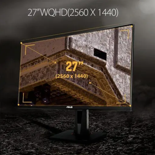ASUS TUF VG27AQ Gaming Monitor - 27 inch, WQHD, 165Hz, IPS Panel, G-SYNC Compatible