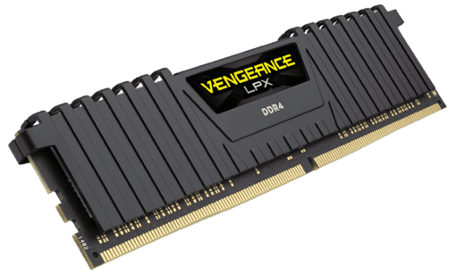 CORSAIR Vengeance LPX Memory Kit - Black, 16GB (1 x 16GB) DDR4, 3200MHz CL16 (CMK16GX4M1E3200C16)