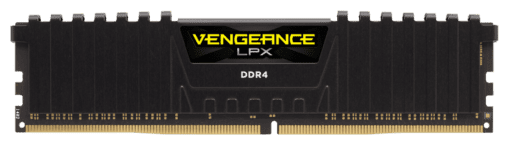 CORSAIR Vengeance LPX Memory Kit - Black, 16GB (1 x 16GB) DDR4, 3200MHz CL16 (CMK16GX4M1E3200C16)