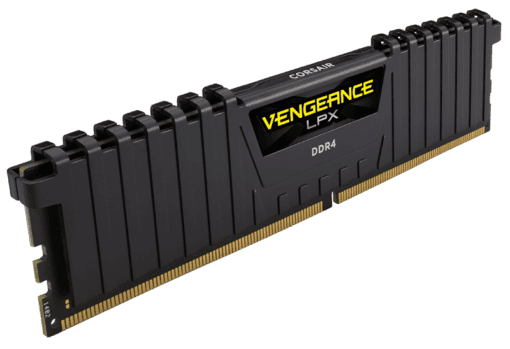 CORSAIR Vengeance LPX Memory Kit - Black, 16GB (1 x 16GB) DDR4, 3200MHz CL16 (CMK16GX4M1E3200C16)