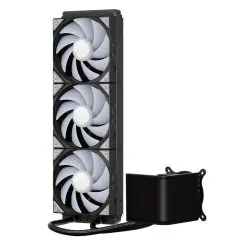 TRYX PANORAMA SE ARGB 360 BLACK AIO Liquid CPU Cooler - 6.5inch curved screen, 360mm radiator, Asetek Adela pump, 3x ARGB Gen2 Fans 12 PANORAMA SE ARGB 360 Black pic 5
