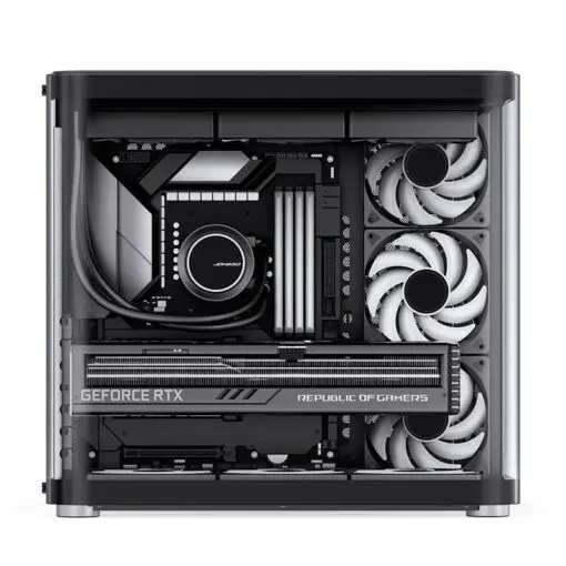 Jonsbo TK-2 Black Mid Tower Case - Hyperboloid Glass Design, Mid-Tower, Support BTF MB + 360 AIO