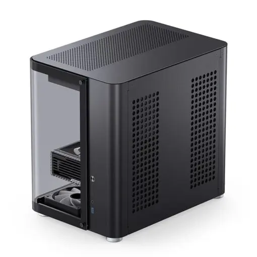 Jonsbo TK-2 Black Mid Tower Case - Hyperboloid Glass Design, Mid-Tower, Support BTF MB + 360 AIO