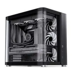 Jonsbo TK-2 Black Mid Tower Case - Hyperboloid Glass Design, Mid-Tower, Support BTF MB + 360 AIO 28 2023112876156