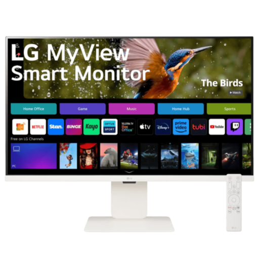 LG 32SR83U-W MyView Smart Monitor with webOS - 31.5 inch 4K UHD (3840 x 2160), IPS (3-side), DCI-P3 90%, 5ms, HDR 10