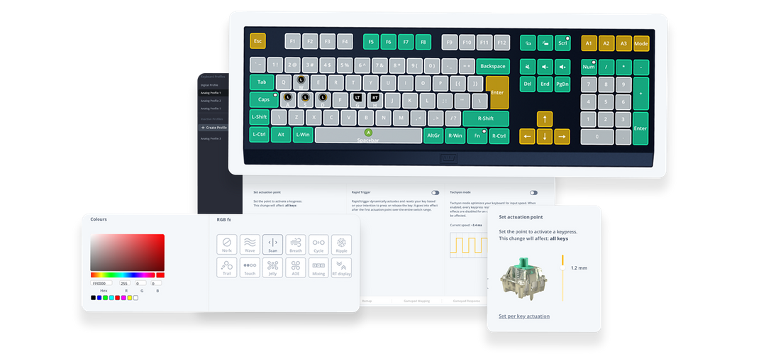 Wooting 60HE+ Gateron x Lekker switch Gaming Keyboard - 60% Rapid Trigger, RGB 34 614dd4777bf7b3b639bddd71 wootplaceholder p 1080