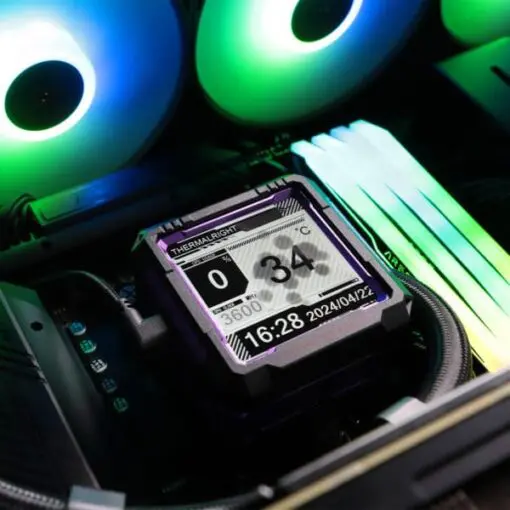 THERMALRIGHT Frozen Warframe Pro 360 ARGB Black AIO Liquid CPU Cooler - Black, 360mm Radiator, ARGB, AM5-LGA1700 compatible