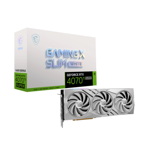 MSI GeForce RTX 4070Ti SUPER 16G GAMING X SLIM WHITE Graphics Card