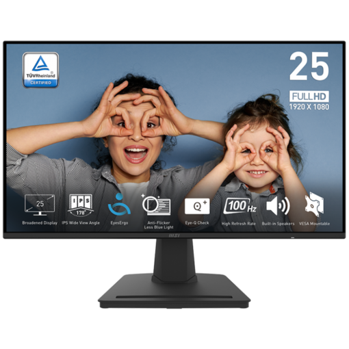 MSI PRO MP252 Monitor - 24.5 inch, Full HD (1920x1080) , 100Hz, HDMI, Display Port