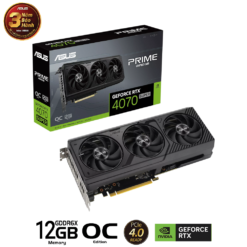ASUS PRIME GeForce RTX 4070 SUPER OC Edition 12GB GDDR6X (PRIME-RTX4070S-O12G) Graphics Card