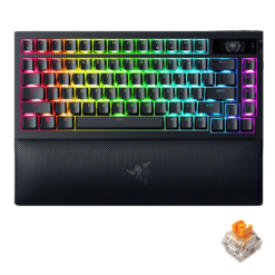 Trang chủ 35 Razer BlackWidow V4 Pro 75% Wireless Gaming Mechanical Keyboard - OLED Display, Hot-swappable, True 4K Hz Wireless, Bluetooth 5.1, Razer™ Orange Tactile Switches Gen‑3
