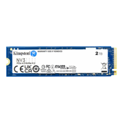 Kingston NV3 2TB (SNV3S/2000G) SSD - M.2 NVMe PCIe Gen 4x4, Read 6.000 MB/s, Write 5.000 MB/s