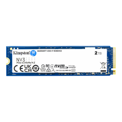 Kingston NV3 2TB (SNV3S/2000G) SSD - M.2 NVMe PCIe Gen 4x4, Read 6.000 MB/s, Write 5.000 MB/s