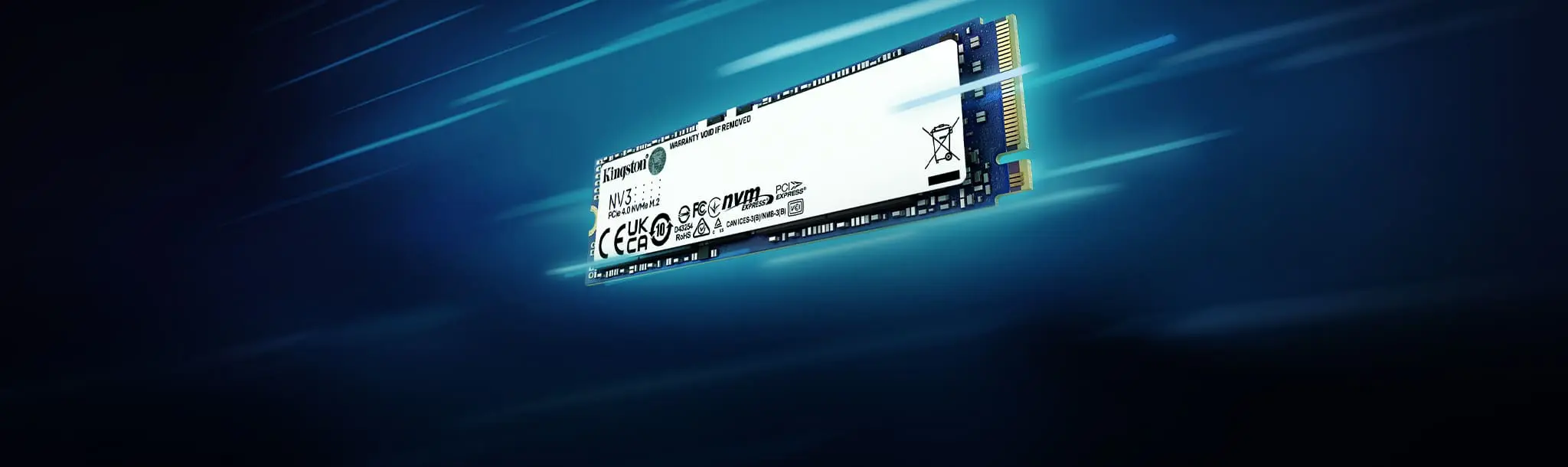 Kingston NV3 2TB (SNV3S/2000G) SSD - M.2 NVMe PCIe Gen 4x4, Read 6.000 MB/s, Write 5.000 MB/s 12 ktc keyfeatures ssd snv3s kf1 lg