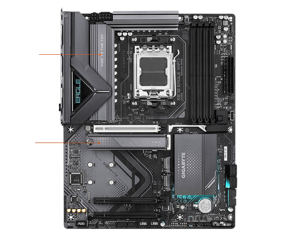 GIGABYTE X870 EAGLE WIFI7 Mainboard 14 thermal