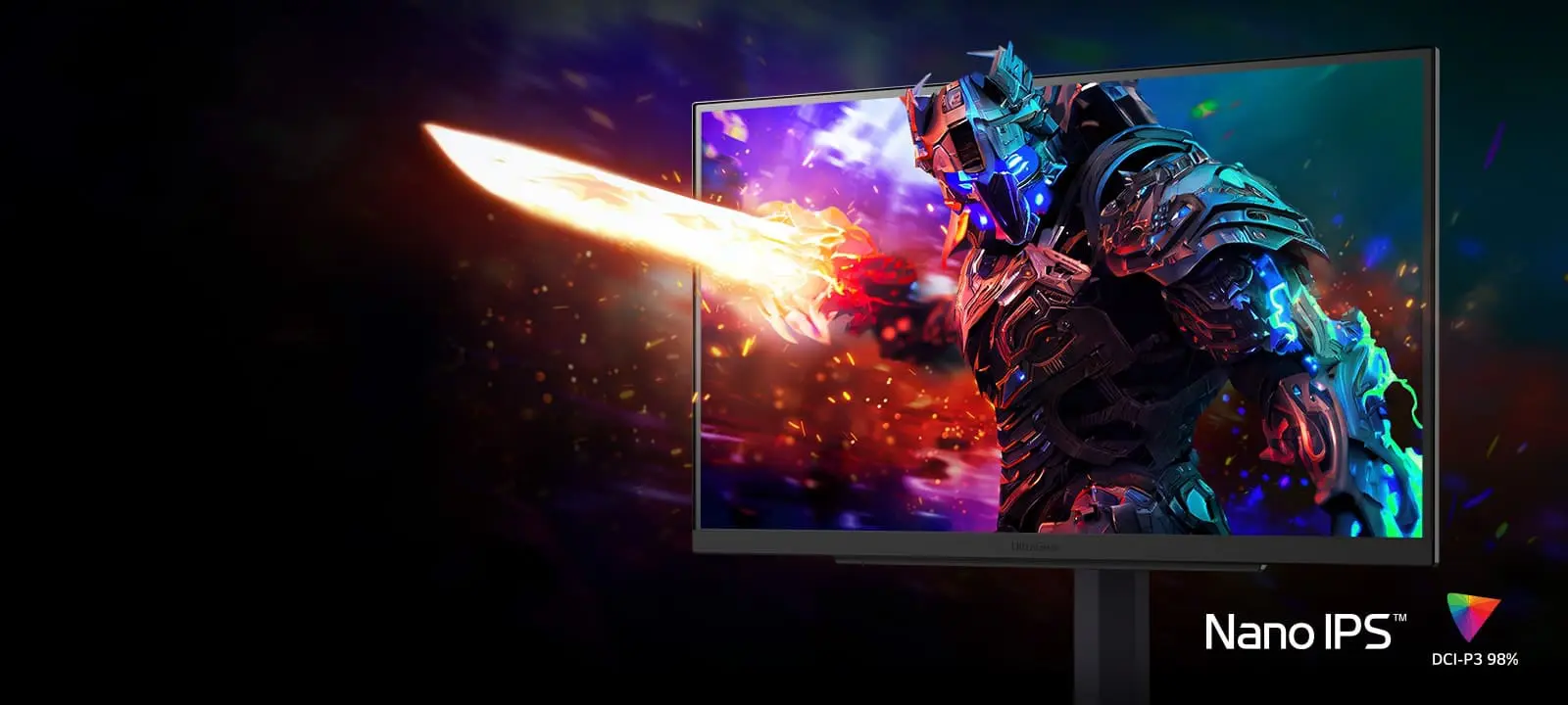 LG 27GS85Q-B Ultragear Gaming Monitor - 27 inch QHD (2560x1440), 200Hz (O/C), Nano IPS 1ms (GtG), DisplayHDR™ 400, DCI-P3 98% (Typ.), G-SYNC® Compatible, AMD FreeSync™ 23 ultragear 27gs85q 03 1 1 nano ips display d