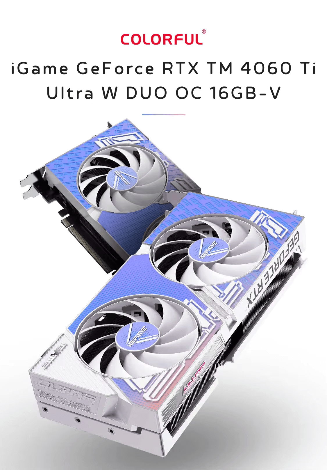 Colorful iGame GeForce RTX 4060Ti Ultra W DUO OC 16GB-V Graphics Card 12 1 16gb