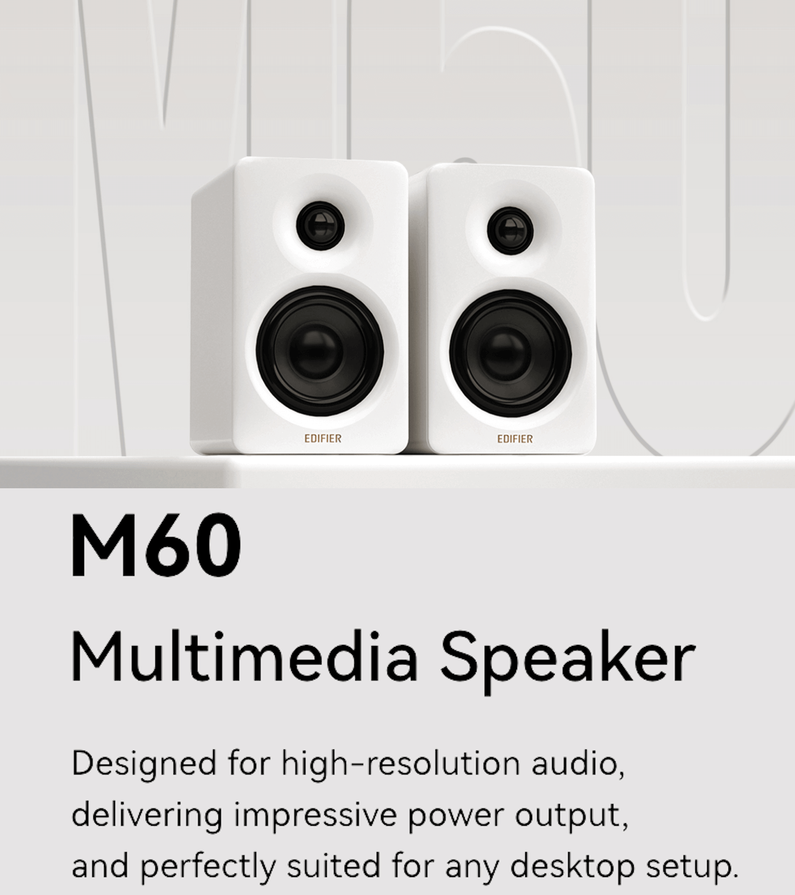 Edifier M60 Classic Oak 2.0 Compact Bookshelf Speakers - 66W (RMS) total, Bluetooth V5.3, USB-C, AUX inputs 23 304355ada9271cd638c32e027e558b1f0 1