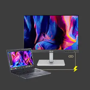 ASUS ProArt Display PA248CNV Professional Monitor - 24.1 inch, 16:10, IPS, WUXGA(1920 x 1200), 100% sRGB+Rec.709, ΔE < 2, Calman Verified, HDR-10, USB-C Docking, RJ45, 75Hz, HDR-10, Ergonomic Stand 31 6