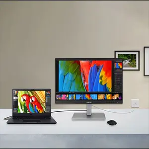ASUS ProArt Display PA248CNV Professional Monitor - 24.1 inch, 16:10, IPS, WUXGA(1920 x 1200), 100% sRGB+Rec.709, ΔE < 2, Calman Verified, HDR-10, USB-C Docking, RJ45, 75Hz, HDR-10, Ergonomic Stand 32 7