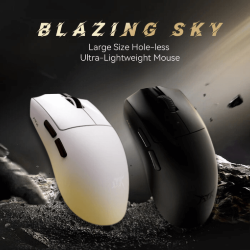 ATK Blazing Sky X1 Ultra Gaming Mouse - 3 modes, Omron Optical Microswitches, PAW3950Ultra Sensor, Wireless 8000Hz, 500mAh, 54g 100% Teflon Feet