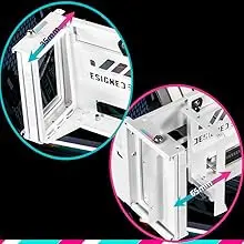 Cooler Master Universal Vertical Graphics Card Holder Kit V3 White - White, Premium Riser Cable PCI-E 4.0 x16-165mm 30 Cooler Master MasterAccessory Vertical GPU Card Holder Kit V3 White page 3