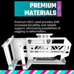 Cooler Master MasterAccessory Vertical GPU Card Holder Kit V3 White product 4