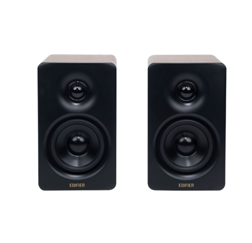 Edifier M60 Classic Oak 2.0 Compact Bookshelf Speakers - 66W (RMS) total, Bluetooth V5.3, USB-C, AUX inputs