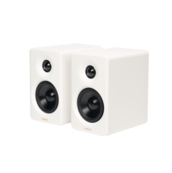 Edifier M60 White 2.0 Compact Bookshelf Speakers - 66W (RMS) total, Bluetooth V5.3, USB-C, AUX inputs
