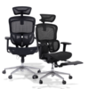 Gami Crom All Black Ergonomic Chair - tựa cổ HeadFlex 8D, tựa lưng Butterfit 2D, Multi Button, tay ghế 360 độ, lưới solidmesh USA
