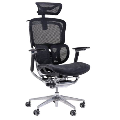 Gami Crom Pro Edition Ergonomic Chair - Khung hợp kim nguyên khối, lưng Carbon ngả 9 cấp độ, Mono Control, tay ghế 360 độ, lưới solidmesh USA, mâm Slideseat 3D Pro