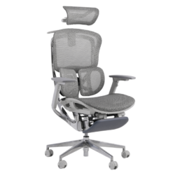 Gami Crom Pro Edition Ergonomic Chair - Khung hợp kim nguyên khối, lưng Carbon ngả 9 cấp độ, Mono Control, tay ghế 360 độ, lưới solidmesh USA, mâm Slideseat 3D Pro 28 Gami Crom Pro product Grey 1 1