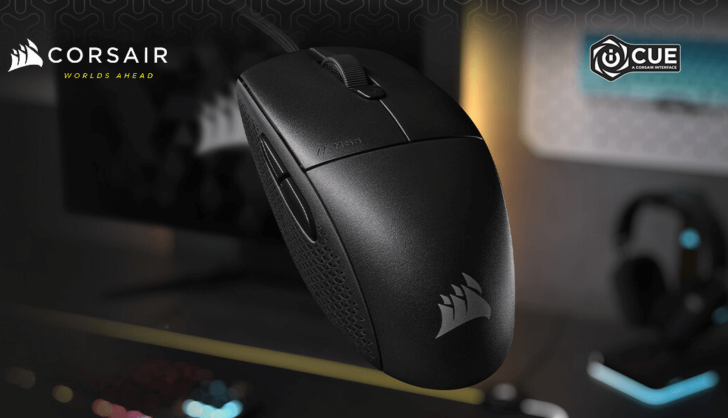 CORSAIR M55 Wired Lightweight Gaming Mouse - Black, 16000 DPI, Six Programmable Buttons, Textured Side Grips 42 M55 WIRED LIGHTWEIGHT GAMING MOUSE mb 1