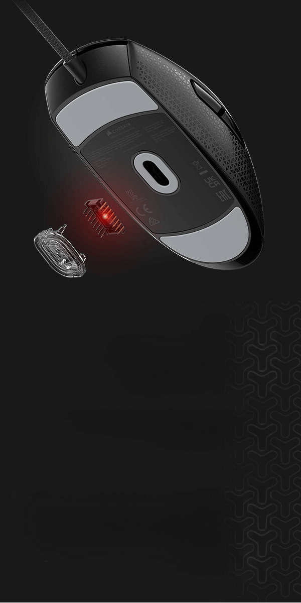 CORSAIR M55 Wired Lightweight Gaming Mouse - Black, 16000 DPI, Six Programmable Buttons, Textured Side Grips 53 M55 WIRED LIGHTWEIGHT GAMING MOUSE mb 3