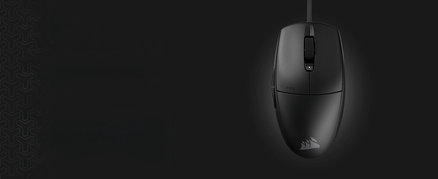 CORSAIR M55 Wired Lightweight Gaming Mouse - Black, 16000 DPI, Six Programmable Buttons, Textured Side Grips 29 M55 WIRED LIGHTWEIGHT GAMING MOUSE pc 2