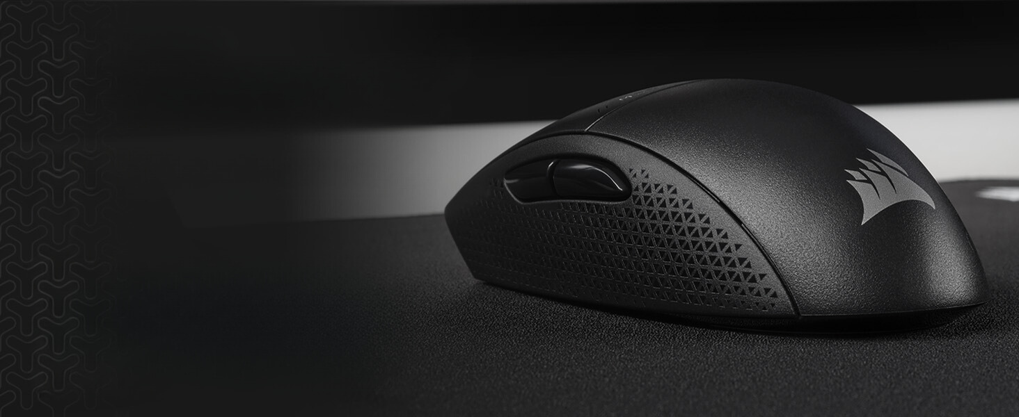 CORSAIR M55 Wireless Lightweight Gaming - Black, 24000 DPI, 2.4GHz & Bluetooth, Long-Lasting Battery Life, Six Programmable Buttons, Textured Side Grips 39 M55 WL LIGHTWEIGHT GAMING MOUSE PC 5