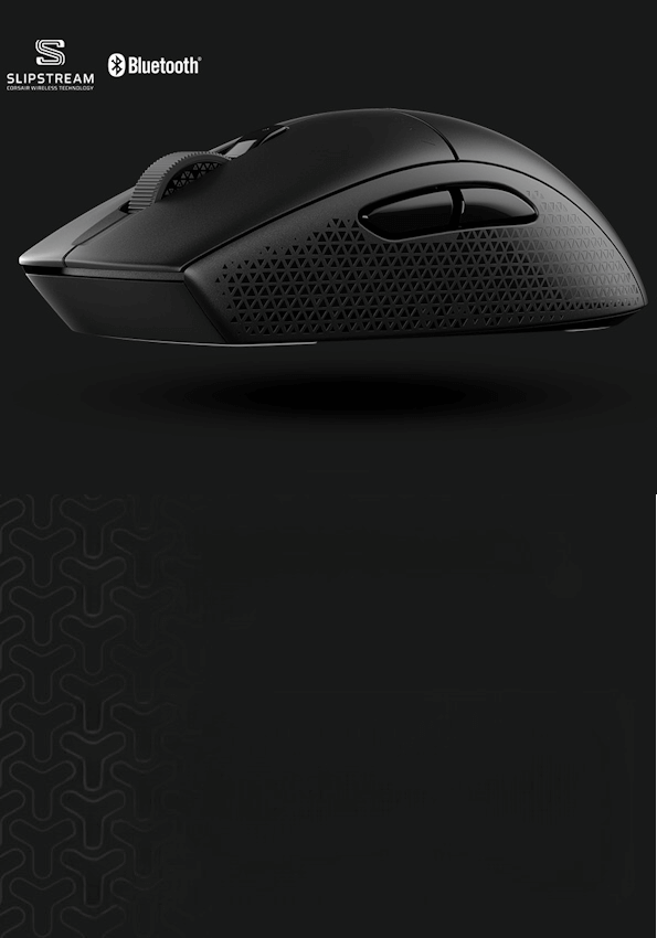 CORSAIR M55 Wireless Lightweight Gaming - Black, 24000 DPI, 2.4GHz & Bluetooth, Long-Lasting Battery Life, Six Programmable Buttons, Textured Side Grips 57 M55 wl mb 4