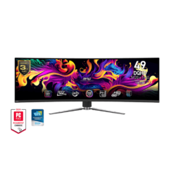 MSI MPG 491CQP QD-OLED Curve 1800R Gaming Monitor - 49" 32:9 DQHD (5120 x 1440) 144Hz 0.03ms (GTG), HDR 400