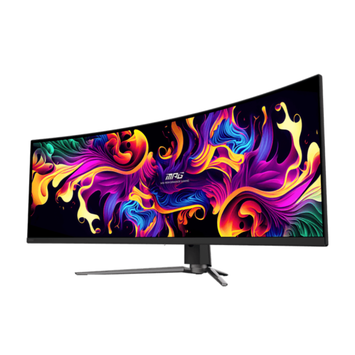 MSI MPG 491CQP QD-OLED Curve 1800R Gaming Monitor - 49" 32:9 DQHD (5120 x 1440) 144Hz 0.03ms (GTG), HDR 400