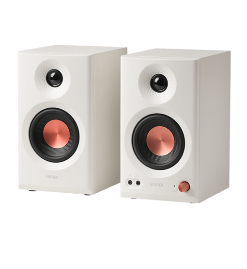 Edifier MR3 White 2.0 Powered Studio Monitor Speakers System - 18W x 2 (RMS) total, Bluetooth V5.4