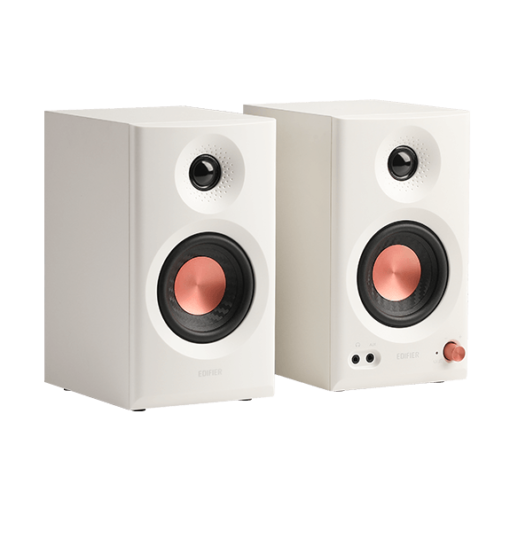Edifier MR3 White 2.0 Powered Studio Monitor Speakers System - 18W x 2 (RMS) total, Bluetooth V5.4