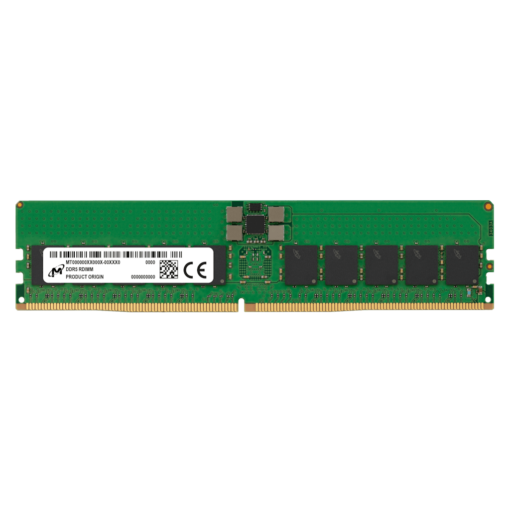 MICRON 16GB (1x16GB) 4800MHz CL40 DDR5 ECC R-DIMM Memory Kit - non heatsink, 1Rx8 16Gbit (MTC10F1084S1RC48BA1R)