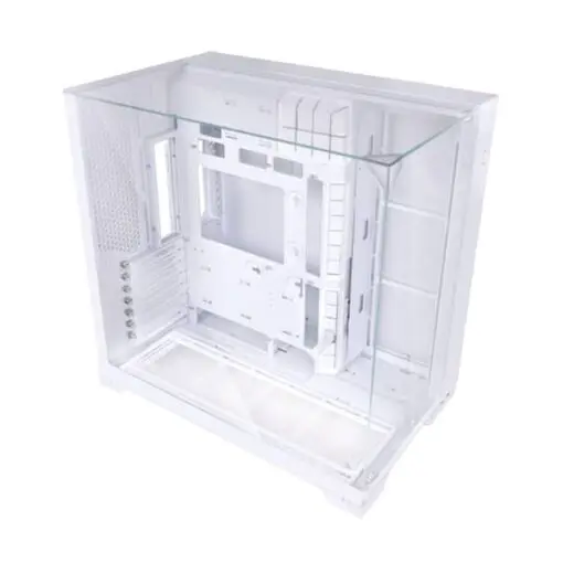 Lian Li O11 Vision Compact White Case - Aluminum, Steel, Tempered Glass ATX Mid Tower