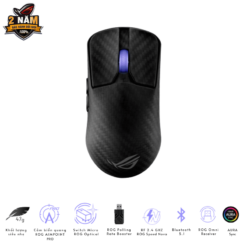 ASUS ROG Harpe Ace Extreme Gaming Mouse - 47g Ultralight, RF 2.4 GHZ ROG Speed Nova, Bluetooth 5.1, AURA Sync