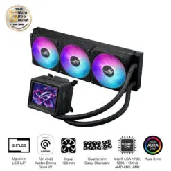 ASUS ROG Ryujin III 360 ARGB Extreme AIO Liquid CPU Cooler - 3.5 inch (640 x 480) LCD Display, 360mm radiator, Asetek Emma Gen8 V2 pump, 3x ROG 120mm ARGB Fans 17 ROG RYUJIN III 360 ARGB EXTREME 03