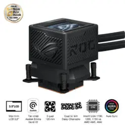 ASUS ROG Ryujin III 360 ARGB Extreme AIO Liquid CPU Cooler - 3.5 inch (640 x 480) LCD Display, 360mm radiator, Asetek Emma Gen8 V2 pump, 3x ROG 120mm ARGB Fans 25 ROG RYUJIN III 360 ARGB EXTREME 11
