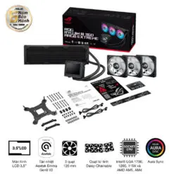 ASUS ROG Ryujin III 360 ARGB Extreme AIO Liquid CPU Cooler - 3.5 inch (640 x 480) LCD Display, 360mm radiator, Asetek Emma Gen8 V2 pump, 3x ROG 120mm ARGB Fans 27 ROG RYUJIN III 360 ARGB EXTREME 13