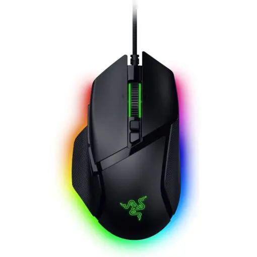 Razer Basilisk V3 35K Wired Gaming Mouse - Black, 35000 DPI Optical Sensor Gen-2. Chroma RGB, HyperScroll Tilt Wheel, Optical Switches Gen 3