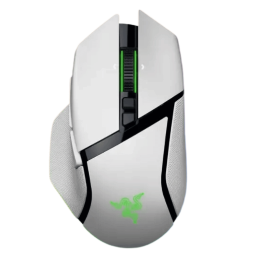 Razer Basilisk V3 Pro 35K Wireless Gaming Mouse - White, 35000 DPI, Chroma RGB, HyperScroll Tilt Wheel